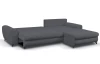 Rohová sedacia súprava Yoko, tmavo šedá látka