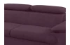 Rohová sedacia súprava Scala, hroznová ružovo-fialová látka, ľavý roh