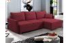 Rohová sedacia súprava Livorno, červená tkanina