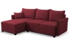 Rohová sedacia súprava Livorno, červená tkanina