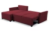 Rohová sedacia súprava Livorno, červená tkanina