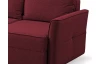 Rohová sedacia súprava Livorno, červená tkanina
