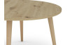 Okrúhly konferenčný stolík Porto 80 cm, dub artisan