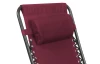 Polohovateľné záhradné kreslo Hannover, červené