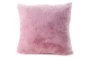 Dekoračný vankúš Laza 45x45 cm, ružový, imitácia králičej kožušiny