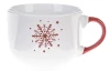 Vianočný hrnček Snehová vločka 500 ml, biely
