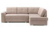 Rohová sedacia súprava Stilo, béžová taupe látka, pravý roh