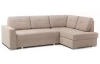 Rohová sedacia súprava Stilo, béžová taupe látka, pravý roh