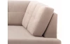Rohová sedacia súprava Stilo, béžová taupe látka, pravý roh