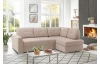 Rohová sedacia súprava Stilo, béžová taupe látka, pravý roh