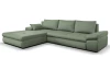 Rohová sedacia súprava Bono, rákosovo zelená látka