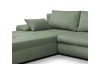 Rohová sedacia súprava Bono, rákosovo zelená látka