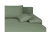 Rohová sedacia súprava Bono, rákosovo zelená látka
