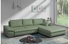 Rohová sedacia súprava Bono, rákosovo zelená látka