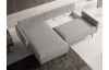 Rohová sedačka Soho, svetlo šedá strukturovaná látka, ľavý roh