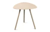 Stolík Mira, priemer 50 cm, béžový