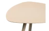 Stolík Mira, priemer 50 cm, béžový