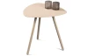 Stolík Mira, priemer 50 cm, béžový