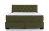Posteľ Reve 180x200 cm, machovo zelená látka