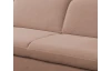 Rohová sedacia súprava Glow, světle lososová látka, levý roh