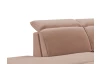 Rohová sedacia súprava Glow, světle lososová látka, levý roh