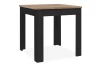 Jedálenský stôl so zásuvkou Sandvika 80x80 cm, dub artisan/čierny