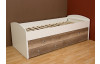 Rozkladacia posteľ Patrik Color 90x200 cm, biela/dub canyon
