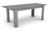 Jedálenský stôl Inter 160x80 cm, šedý betón, rozkladacia