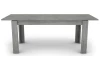 Jedálenský stôl Inter 160x80 cm, šedý betón, rozkladacia