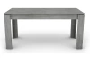 Jedálenský stôl Inter 160x80 cm, šedý betón, rozkladacia
