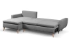 Rohová sedacia súprava Enjoy, sivá látka