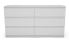 Široká komoda Carlos, biela, 150 cm