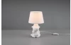 Stolná lampa Chita, motív opice, biela