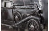 Kovový obraz na stenu Auto veterán 80x40 cm, vintage