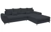 Rohová sedacia súprava Yoko, čierna látka