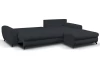 Rohová sedacia súprava Yoko, čierna látka