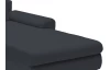 Rohová sedacia súprava Yoko, čierna látka