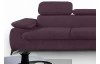Rohová sedacia súprava Scala, hroznová ružovo-fialová látka, pravý roh