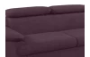 Rohová sedacia súprava Scala, hroznová ružovo-fialová látka, pravý roh