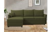 Rohová sedacia súprava Livorno, olivovo zelená tkanina