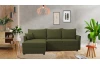 Rohová sedacia súprava Livorno, olivovo zelená tkanina