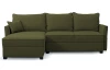 Rohová sedacia súprava Livorno, olivovo zelená tkanina