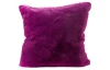 Dekoračný vankúš Laza 45x45 cm, fialový, imitácia králičej kožušiny