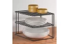 Stojan na taniere do skrinky Lava TouchTherm 25x19 cm, čierny