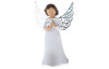 Dekoračná soška Anjel so srdcom 12 cm, biely