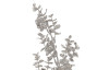 Umelý kvet Vianočná vetva eukalyptus 70 cm, strieborná