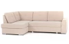 Rohová sedacia súprava Stilo, béžová látka, ľavý roh
