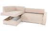 Rohová sedacia súprava Stilo, béžová látka, ľavý roh
