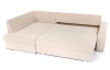 Rohová sedacia súprava Stilo, béžová látka, ľavý roh