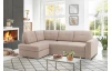 Rohová sedacia súprava Stilo, béžová taupe látka, ľavý roh